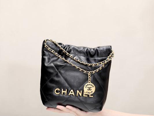 小香家-2023春夏新款 22BAG Mini 黑金色