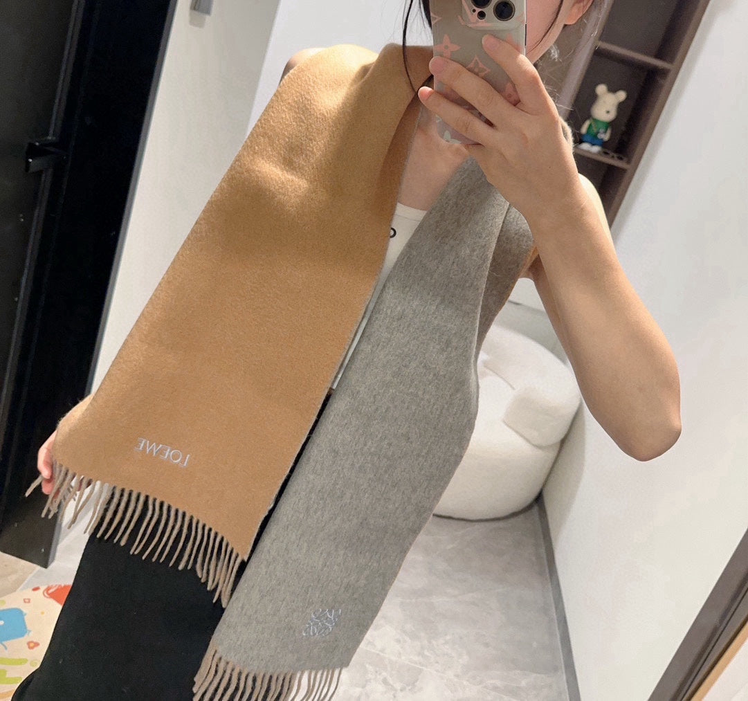 羅L家-2024雙色圍巾 30*180