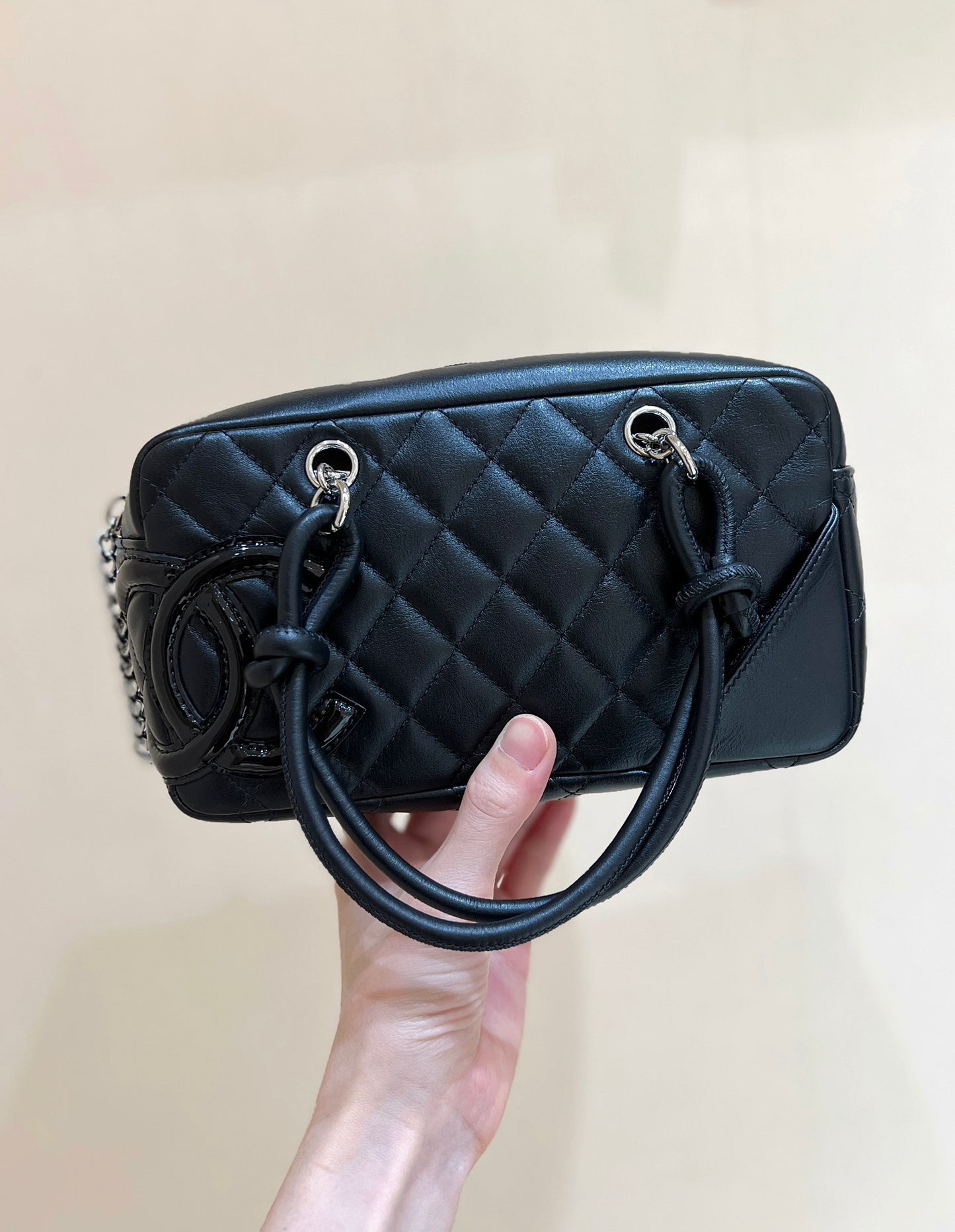 小香家-經典萬年款中古康鵬枕頭包(黑色LOGO)