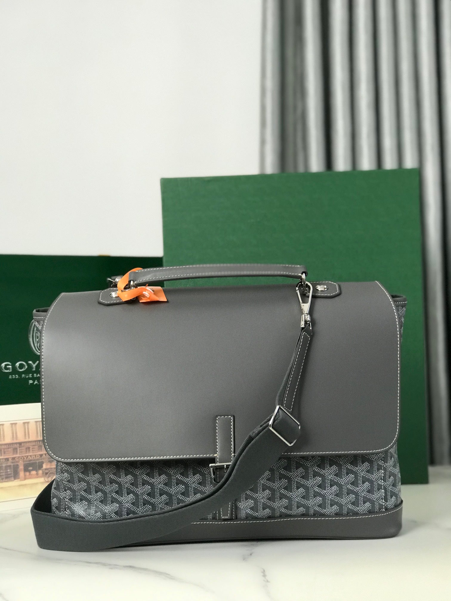 戈G家-棉麻帆布郵差包 灰色 – Chuchu. Boutique
