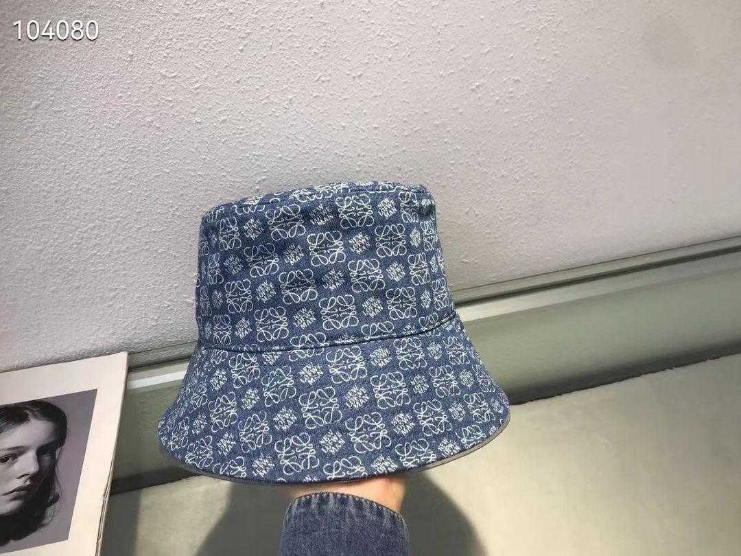 羅L威-水洗牛仔漁夫帽