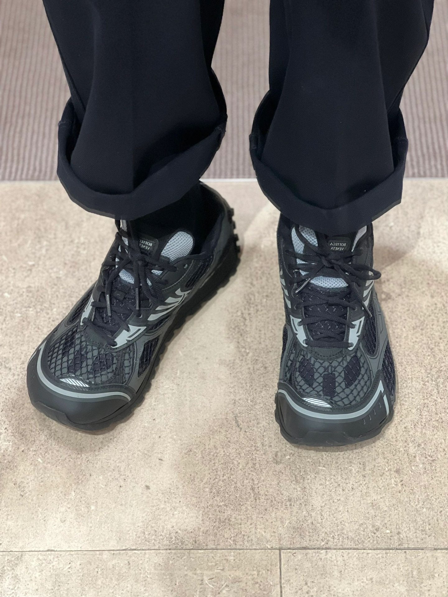 B編織-2023新款 Orbit設計師謝幕款 休閒運動鞋 男女同款 黑色
