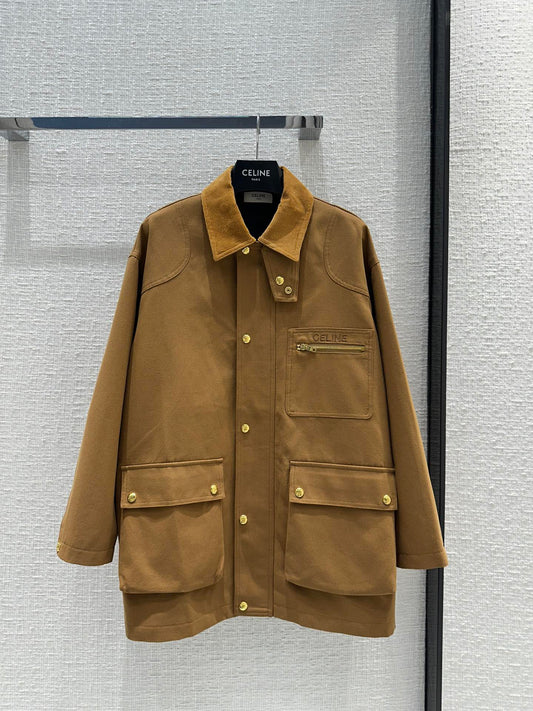 賽C家-2403 中性風工裝口袋夾克外套