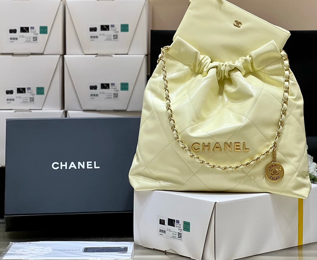 小香家-2023春夏新款 22BAG 中號 小雞黃
