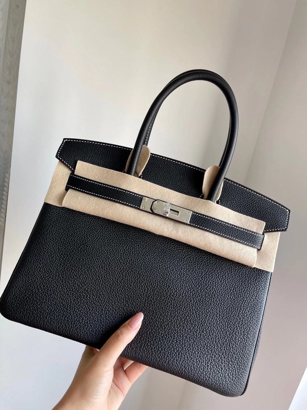 小愛款-Birkin 30 Togo Special Order 炫酷黑拼奇異果綠