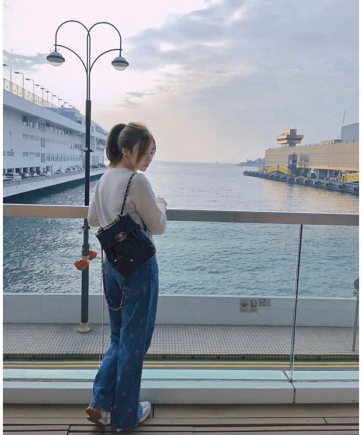 小香家- Chanel 24C 19bag 雙肩後背包 黑色