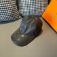 路L家-新款 老花牛津布鴨舌帽 黑色