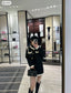 小香家-Chanel CF Mini 經典皮革穿繞雙c Logo 黑色