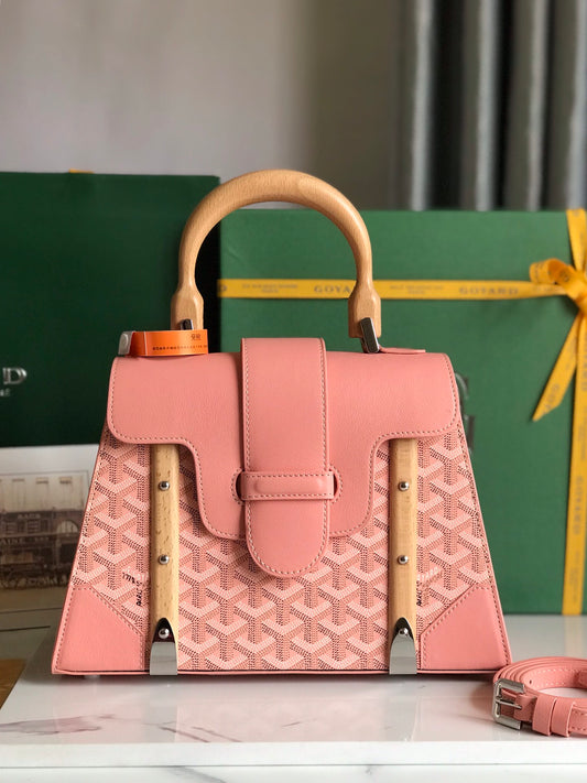 戈G家-Saigon PM系列手提包28cm 粉色