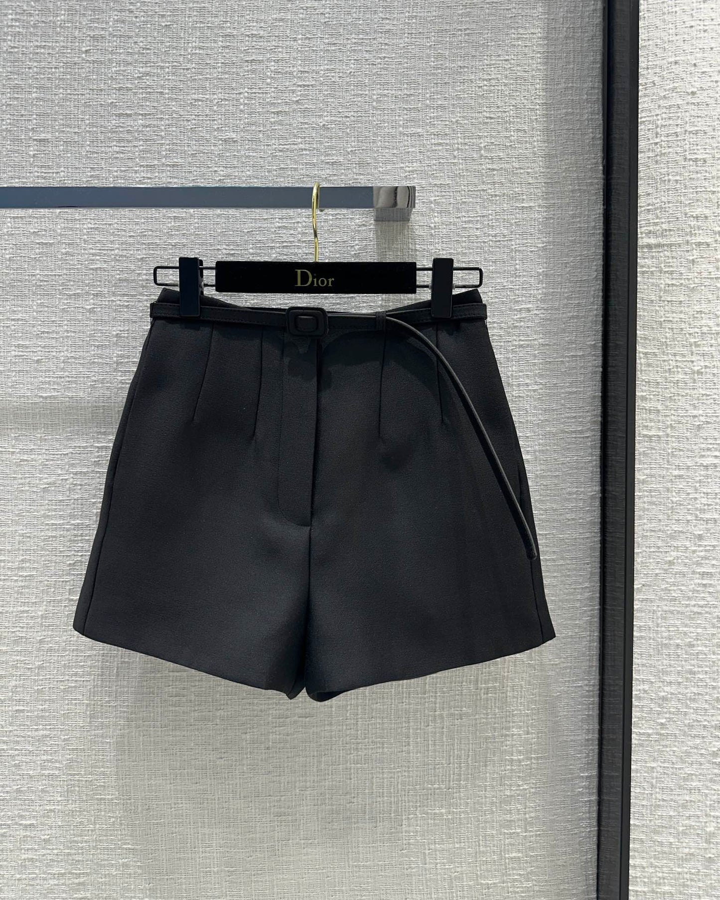 迪D家-2403 24早春新品經典百搭高腰小短褲 黑色
