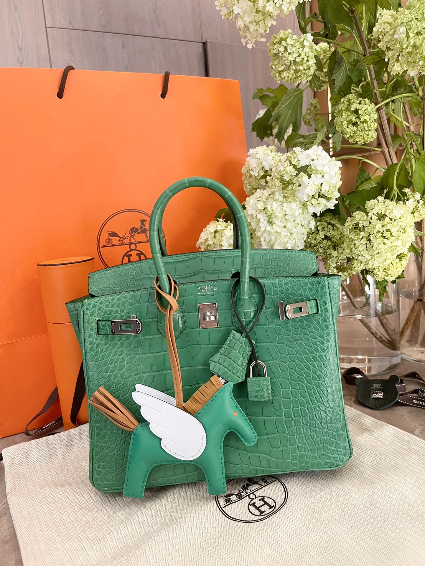 小愛款-Birkin25 霧面 仙人掌綠 銀扣