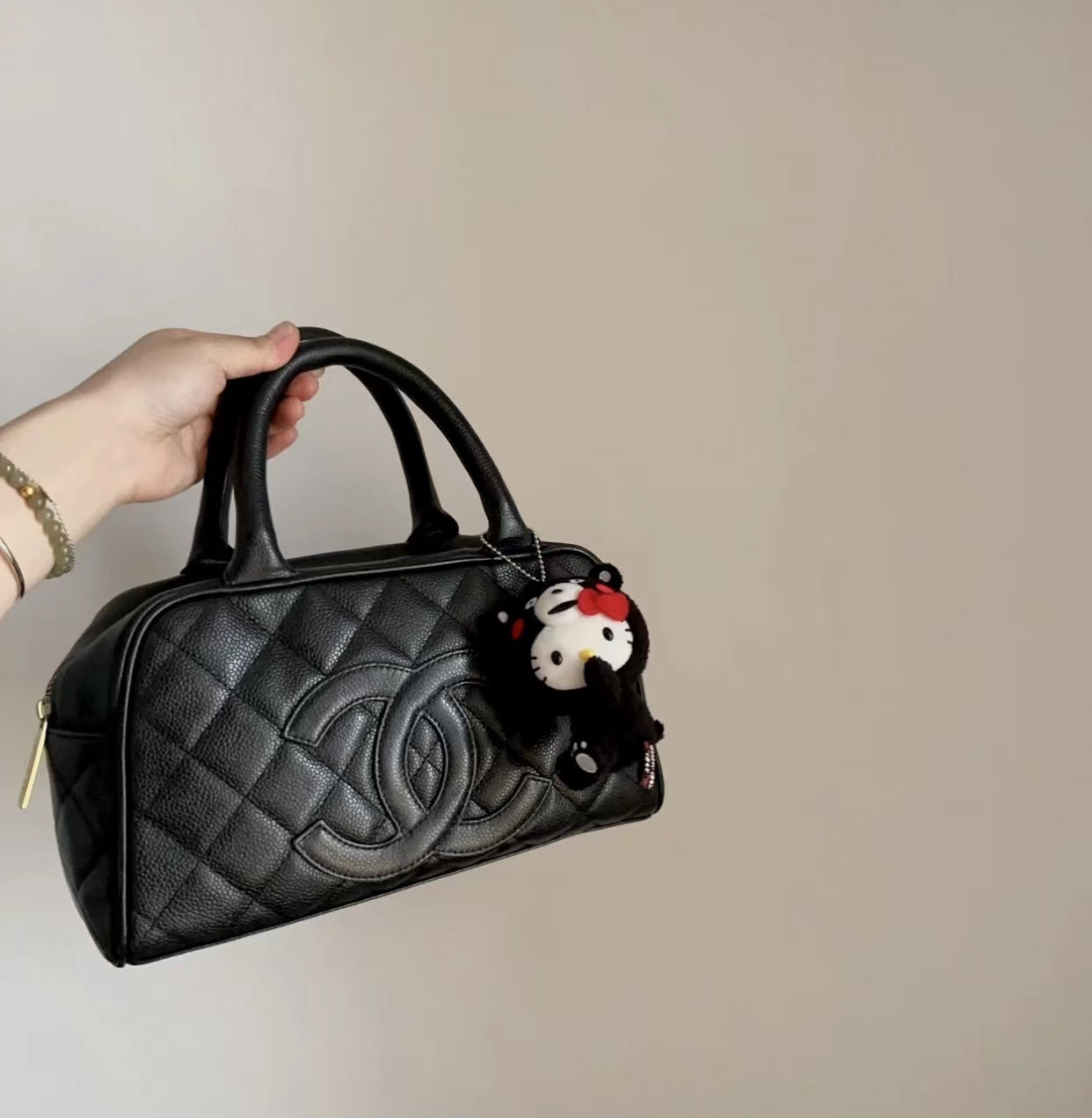 小香家-Chanel Vintage 中古保齡球包 黑色