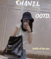 小香家-Chanel 22號手袋 黑金色中號