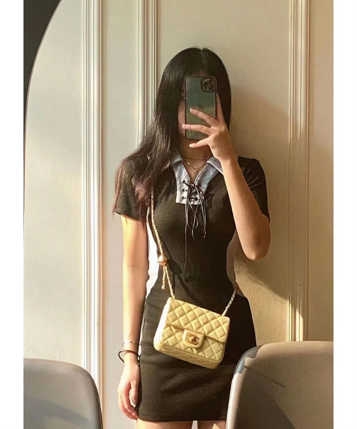 小香家-Chanel 23k 金球方胖子 鵝蛋黃色