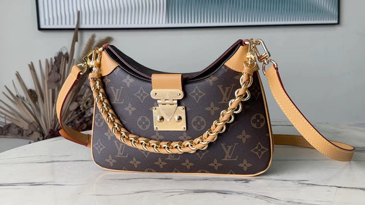 M46659 路L家-LV Twinny 經典老花配黃色 手提斜跨包