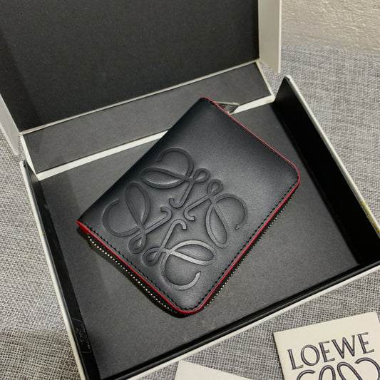 羅L威-拉鍊小卡包 黑色