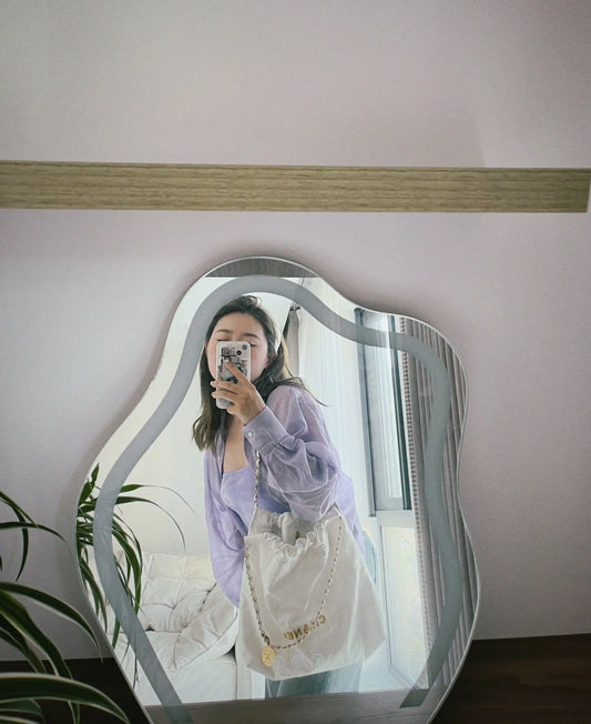 小香家-Chanel 22號手袋 白金色中號