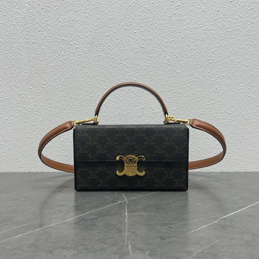 賽C家-Box Triomphe 凱旋門盒子包 老花棕色