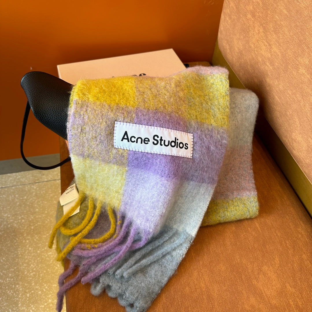 ACNE-2024羊絨大圍巾 28*250