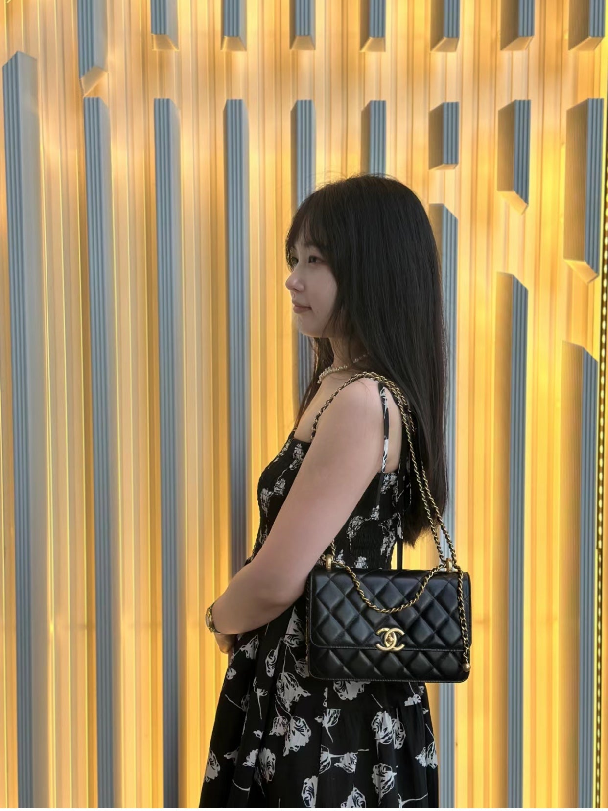小香家-Chanel 24c雙金球 CF 黑色