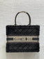 迪D家-Book tote 毛絨黑藍色 中號