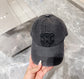 賽C家-新款水洗刺繡Logo棒球帽 黑色