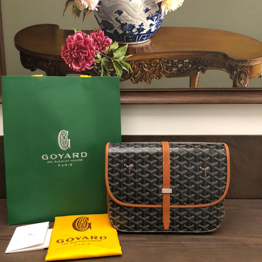 戈G家-Goyard 郵差包 棕色