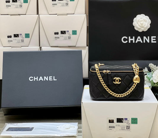 小香家-2023春夏新款 鏈球長盒子 黑色