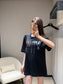 芬F家-2403 24SS春夏新款工具印花圓領短袖TEE 藍色