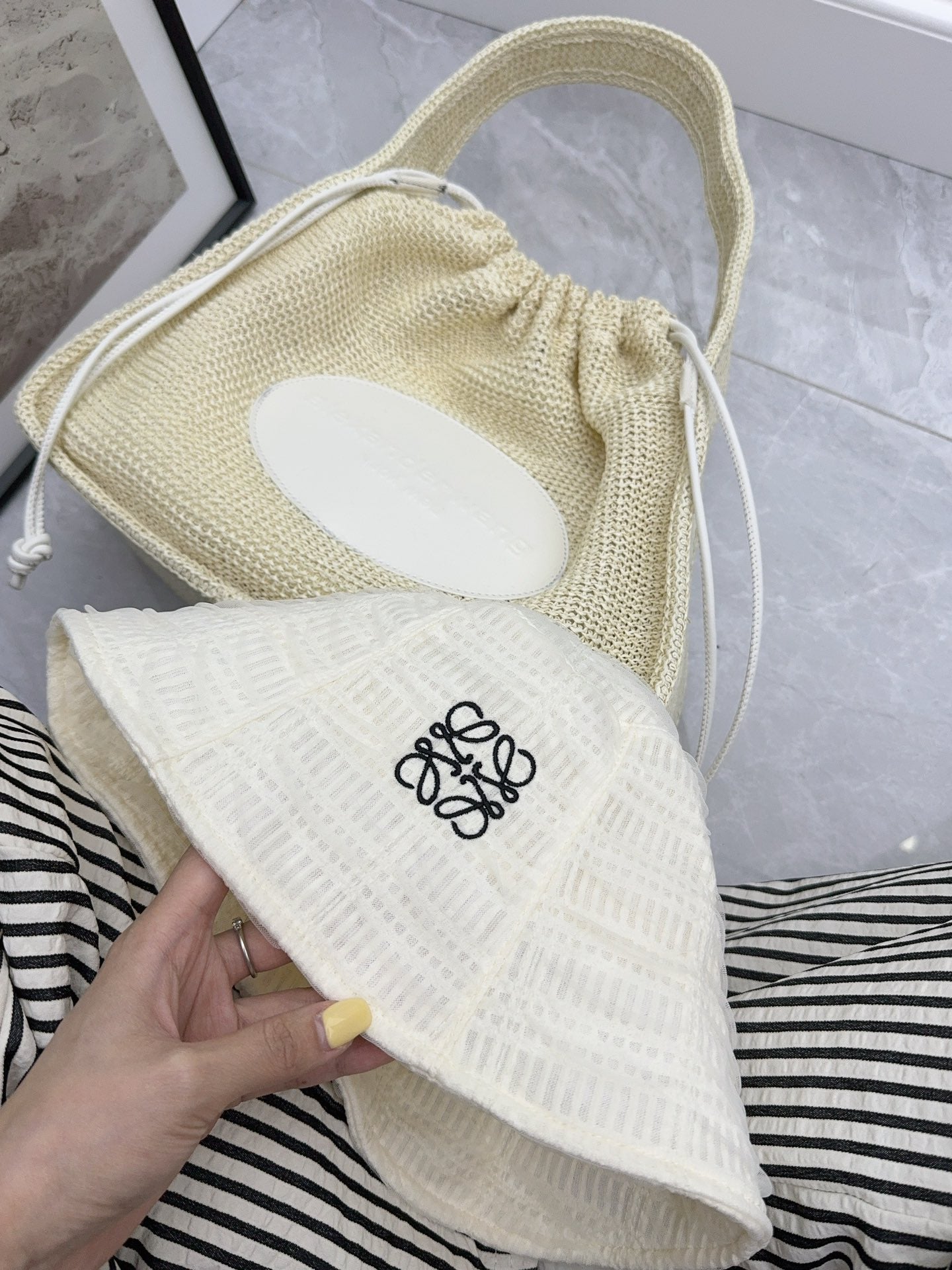 羅L家-網紗刺繡漁夫帽