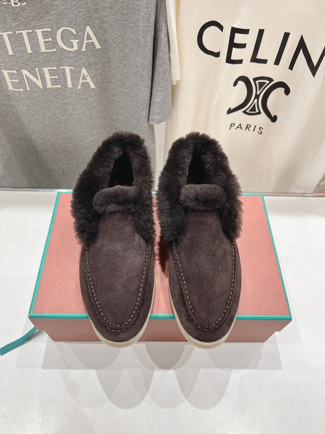 L-Piana-2024 經典羊毛樂福鞋 深咖啡色