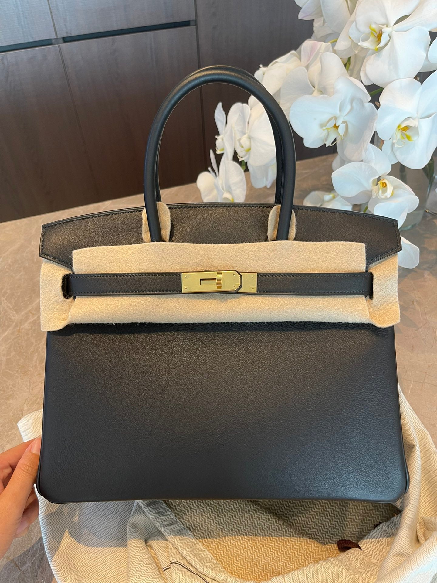 小愛款-Birkin 30 Swift 黑色 金扣