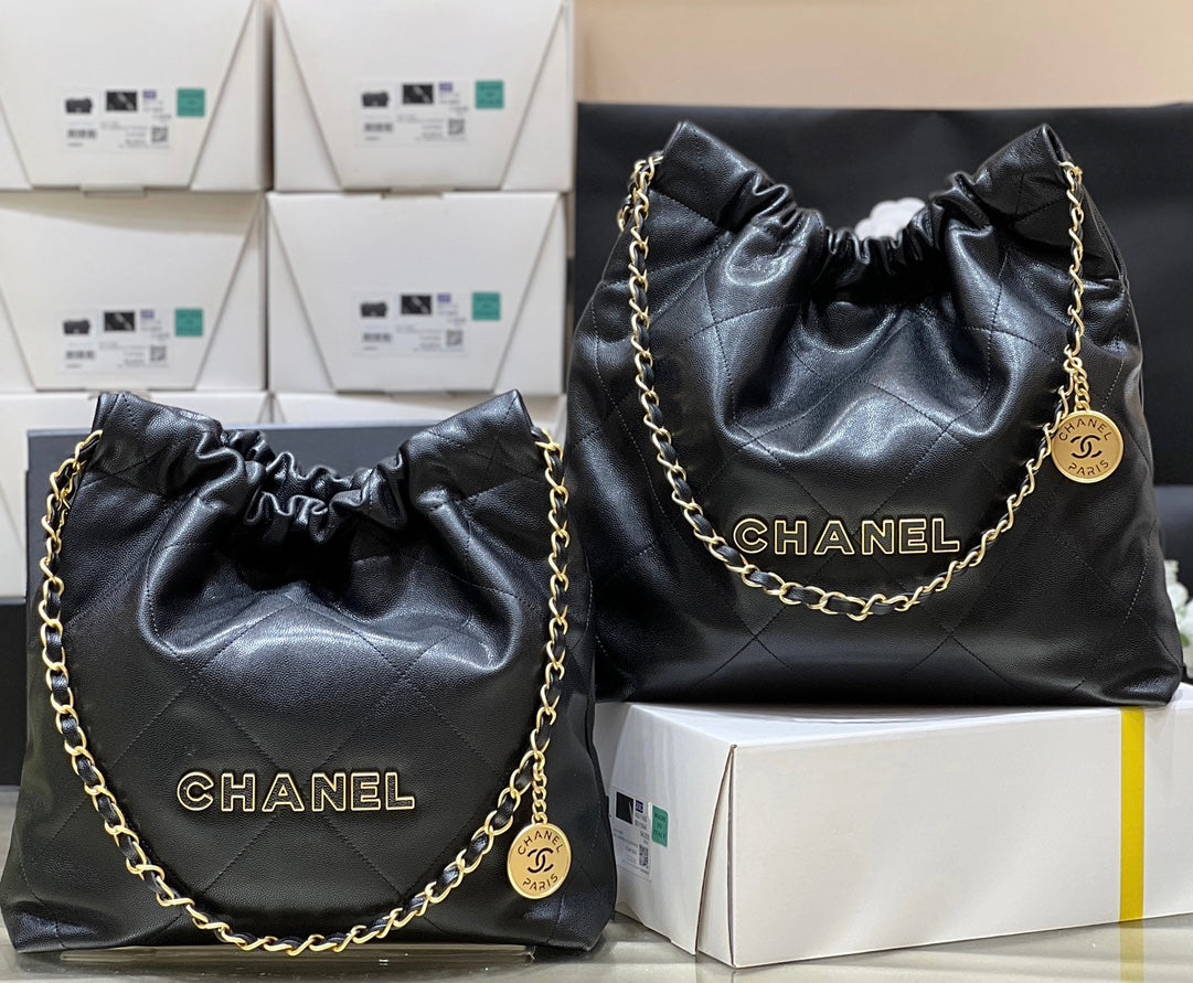小香家-牛皮球紋顆粒22bag垃圾袋包 黑色
