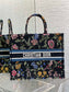 迪D家 Book Tote 刺繡字母黑色 大號41.5cm