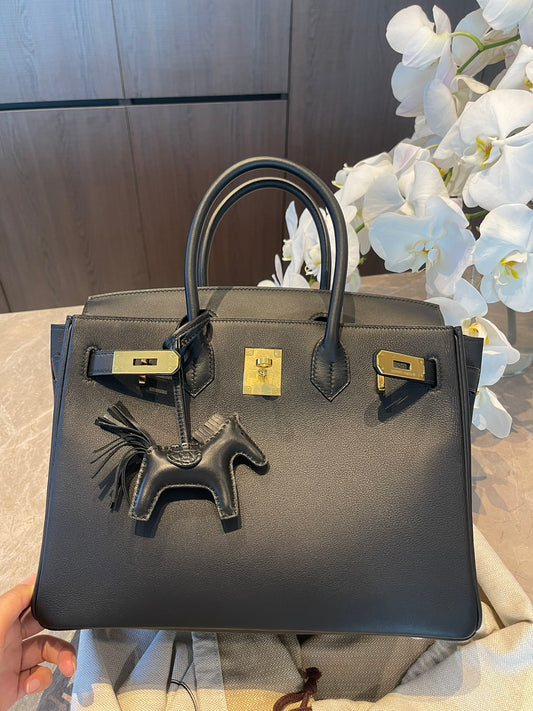 小愛款-Birkin 30 Swift 黑色 金扣