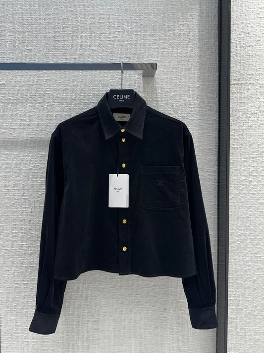 賽C家-2403 24早春金扣燈芯絨襯衫