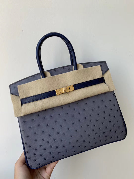 小愛款-Birkin 25 鴕鳥 金扣
