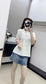 賽C家-2404 24新款甜美系撞色TEE 白色
