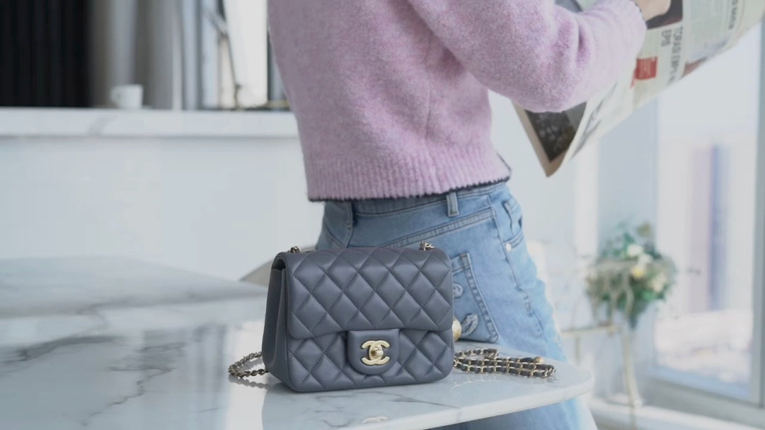 小香家-Chanel 23k 金球方胖子 深灰色