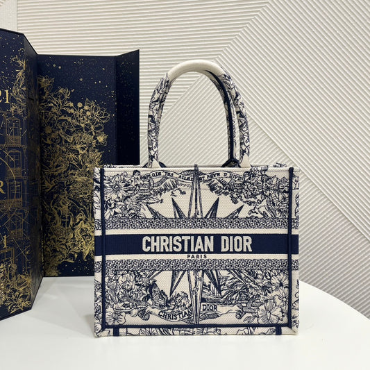 迪D家-BookTote 聖誕限量系列 藍色 26x8x22cm