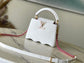 M22121 路L家-Taurilon皮革 Capucines手袋 白色波浪底 Mini
