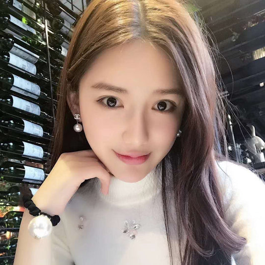小香家-迷你雙C珍珠耳環