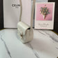 賽C家-Cuir Besace 馬鞍包 MINI 白色