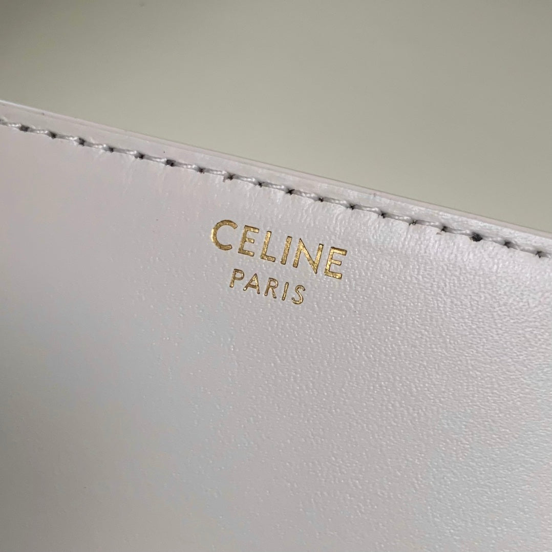 賽C家-Cuir Besace 馬鞍包 MINI 白色