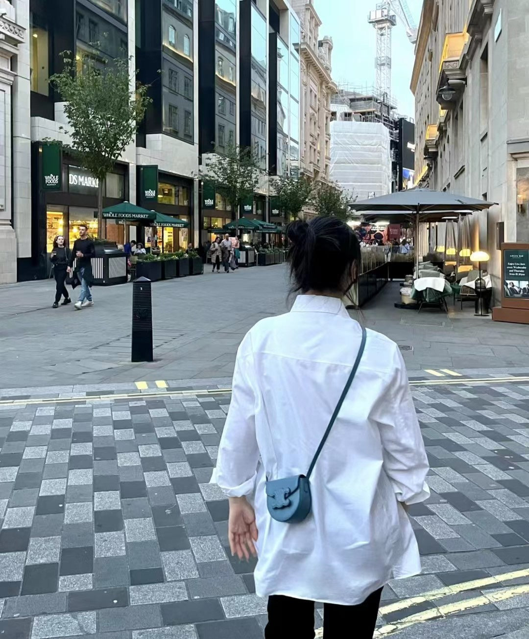 賽C家-Cuir Besace 馬鞍包 MINI 藍色