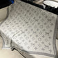 路L家-雙面大字母披肩灰色 140x140cm  30%真絲70%羊絨