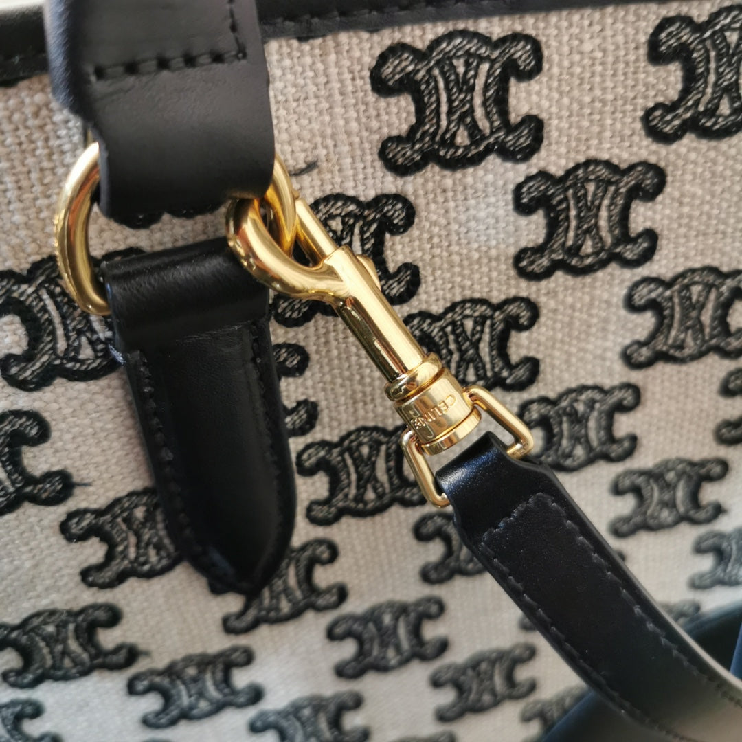 賽C家-CABAS TRIOMPHE 刺繡皮革手袋 MINI
