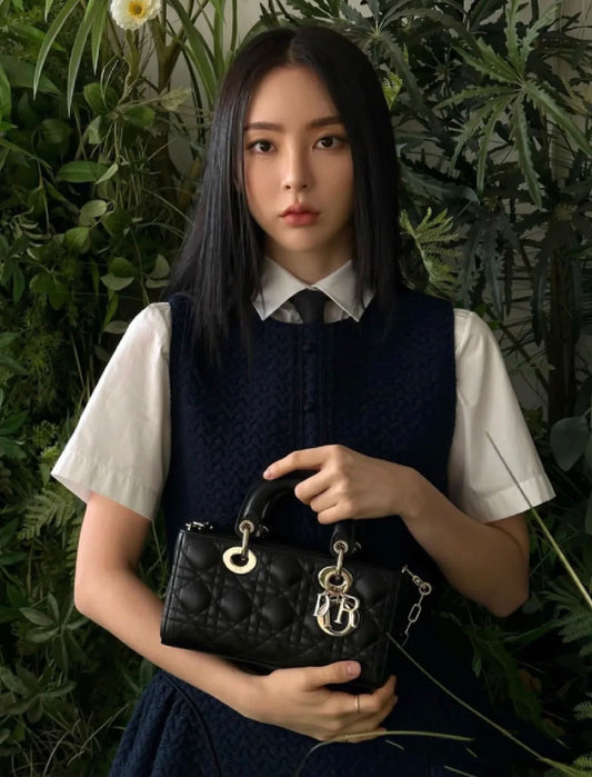 迪D家-LadyD Joy 晚宴包 小號 亮黑色