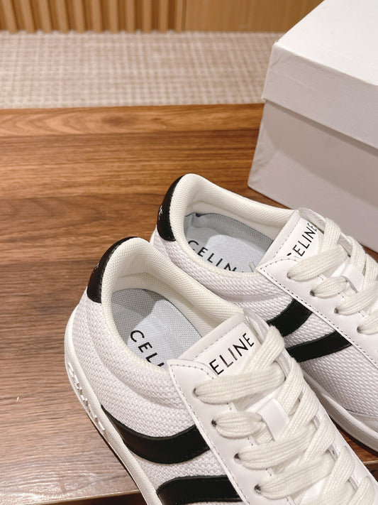 賽C家-情侶凱旋門小白鞋 黑白色