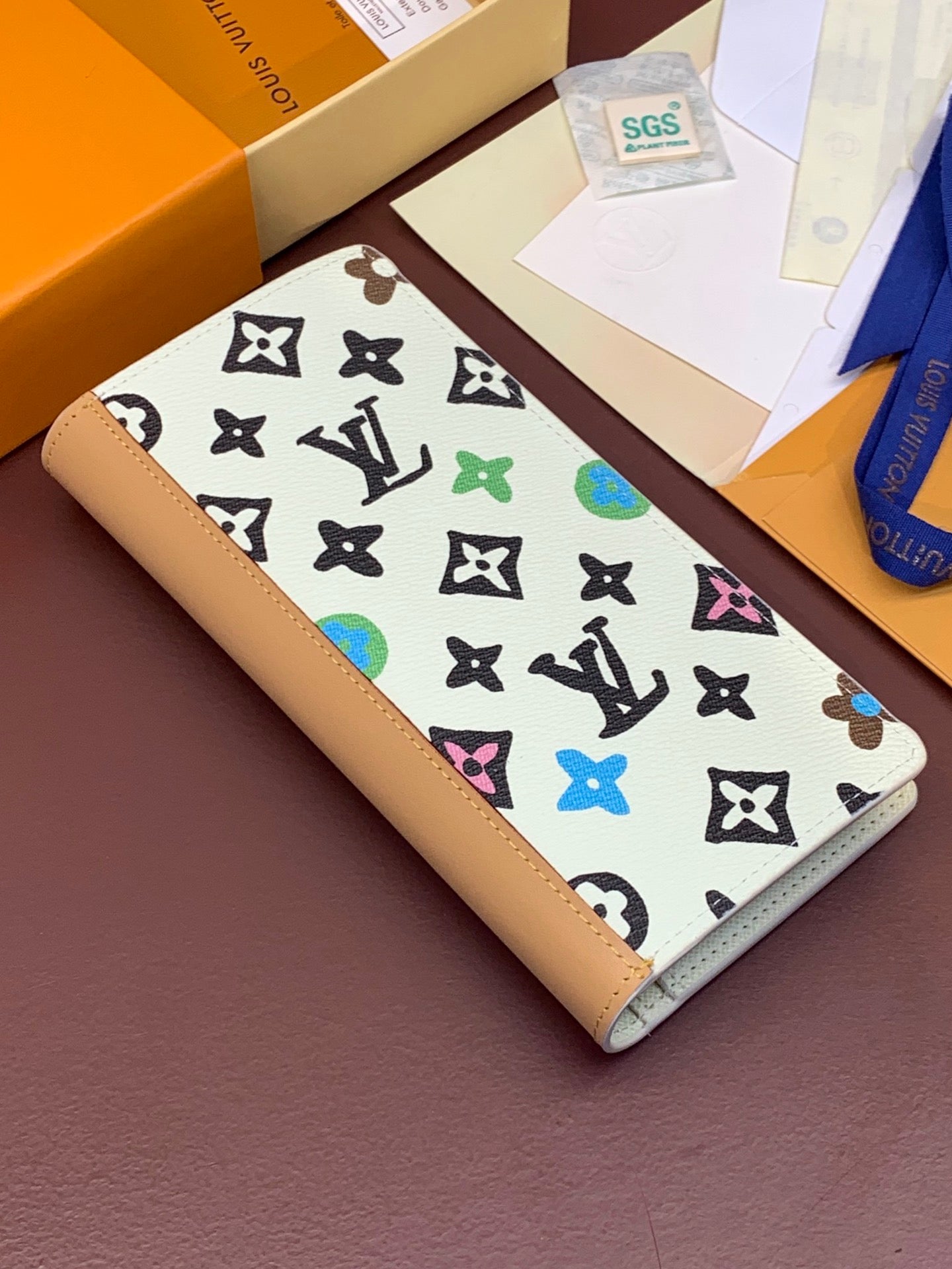 路L家-M61697 錢夾-迷彩白